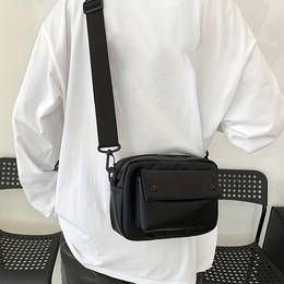 Men's Crossbody Bag - Adjustable Shoulder Strap, Hand Washed Or Dry Cleaned, Suitable For .