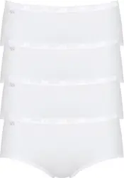 sloggi Basic+ Dames Midi slip - 4-pack - Wit - Maat 46