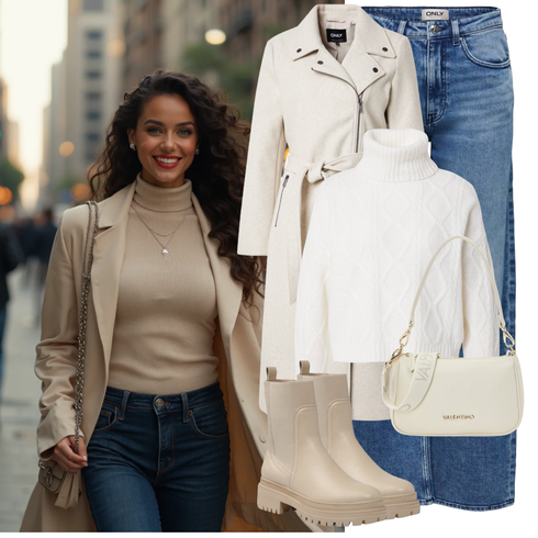 Comment poter Bleu/Bleu clair Jeans vintage/Veste en Cuir pour Homme/Jean-culotte/Jeans avec Fente Only avec Beige/Kaki/Marron Manteau de Mi-saison/Manteau en Cachemire/Manteau en Loden/Manteau Mi-long/Trench Manteau/Women's Trenchcoats/Manteau en Laine Polaire/Manteau de Laine Only