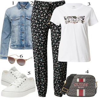 Outfit s Černá BILLABONG "Perfektní na léto"