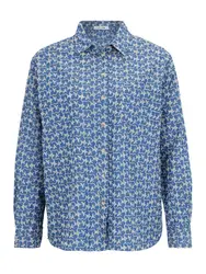NUÉ NOTES Bluse ''''Elon'''' himmelblau / weiß