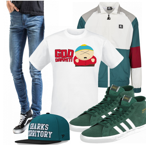 Türkis Schuh Sneaker Adidas kombinieren