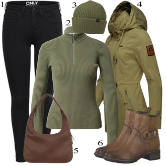 Moto tenues avec Vert foncé/Kaki Veste d'équitation/Parka d'Hiver/Veste d'Hiver/Parka Transition Veste/Veste Militaire/Veste Outdoor/Veste avec Zip Latéral/Veste de Printemps/Veste d'Automne/Veste à Capuche/Parka de la Bundeswehr/Parka grande taille MARIKOO "tenues parfaite"Look: Randonnée, Alpinisme, Moto, Équitation