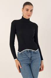 15823 Pulover za pletenine Turtleneck - rna