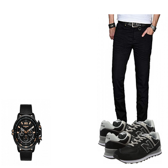 Outfit mit Blau Sneaker/Schuh New Balance "DAVID"