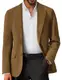 PJ PAUL JONES Sakkos für Herren Elegante Business Jacke Sakko Herren Regular Fit 2 Knöpfe M Braun