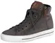 Paul Green Damen SUPER Soft Hightop-Pauls, Frauen Bequemschuhe,Schnuerschuhe,Schnuerer,straßenschuhe,Strassenschuhe,Low-tie,Grau (Iron/Cognac),38 EU / 5 UK