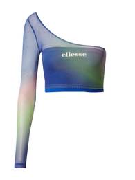ELLESSE Tričko 'Crono' modrá / světle zelená / eosin / bílá