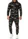OneRedox Herren Jogginganzug Sportanzug Modell 1011 Schwarz M