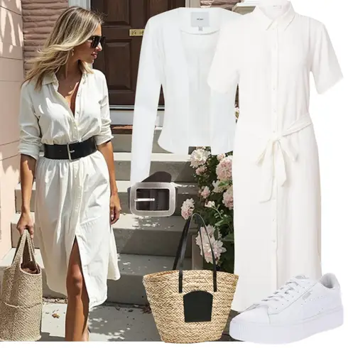 Kombinirajte Bijela/Krem Kaput/Majica I Top Veći Broj/Bluza Veći Broj/Bluza i Tunika/Pletivo Veći Broj Ichi s Crna/Tamnosmeđa/Siva/Tamnosiva Dodatak Ženski Opasak bez Kopče/Opasak s Torbicom/Ležerni Remen/Klasični Remeni/Pojas Za Struk/Široki Pojas Vanzetti