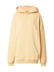 Karo Kauer Sweatshirt pastellorange / weiß