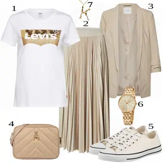 Outfit sa Siva Tenisica Converse "Tvoj otmjeni outfit"