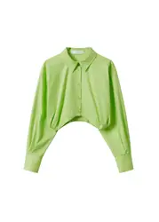 MANGO Bluse grün