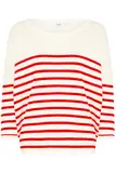 Rot weiß gestreifte Pullover image