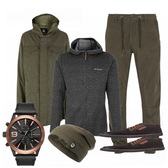 Outfit mit Schwarz Sneaker/Leder Sneaker Camel Active "Palermo"