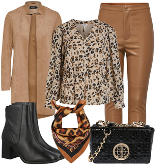 Outfit mit Schwarz Stiefel river island "Business Style"