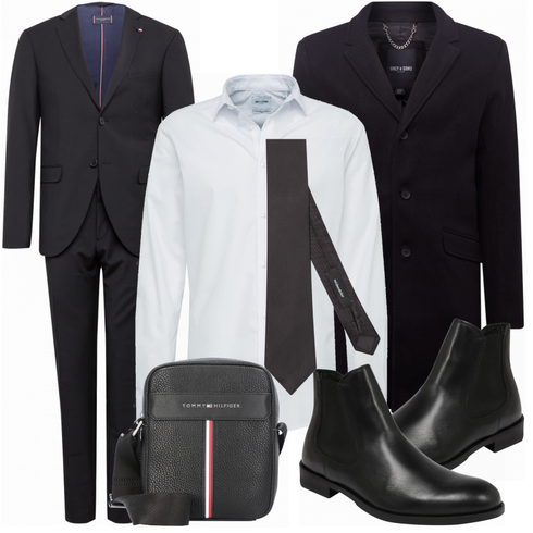 Schwarz Stiefel SELECTED HOMME kombinieren