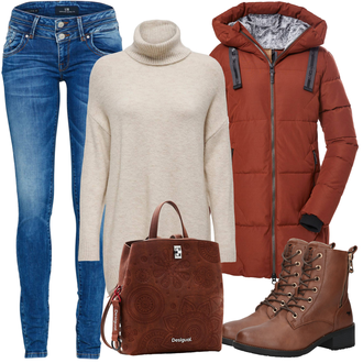 Chaleur tenues avec Rouge/Bourgogne/Orange/Marron Veste Gore-Tex/Veste de sport/Veste 3 en 1/Parka d'Hiver/Veste d'Hiver/Veste en Duvet/Parka Transition Veste/Veste longue/Veste à Capuche/Doudoune/Manteau d'Hiver/Manteau de Mi-saison/Manteau matelassé/Parka/Manteau d'Extérieur/Long Manteau d'Hiver/Manteau Long en Duvet/Manteau à Capuche/Manteau en Duvet/Manteau avec Fermeture Éclair g.i.g.a. dx by killtec "Tenue d'automne"