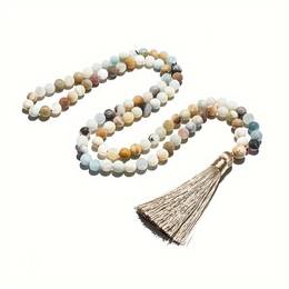 Bohemian , -chic 99 Beads Tasbih Necklace - Stone Beaded, & Celebrations