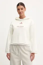 Pulover ALL SZN Graphic enska, be barva, s kapuco, JJ4517