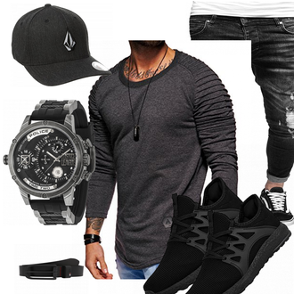 Outfit mit Blau Volcom "Dancebreak"