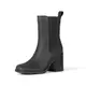 Amazon Essentials Damen Chelsea-Stiefel mit Absatz, Schwarz, 39 EU