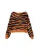 MANGO Pullover ''''Wilder'''' dunkelorange / schwarz