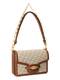 Lauren Ralph Lauren Schultertasche ''''SYDNEE'''' beige / braun / wei
