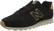 new balance Sneaker hellbraun / schwarz