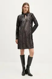 Haljina MoeaBBUriela dress boja: crna, mini, ravna, BBW4191