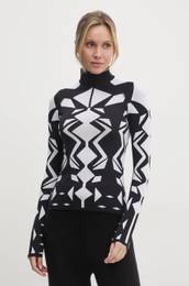 Funkcionalna majica z dolgimi rokavi Perfect Jacquard rna barva, W3001122