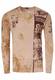 Rusty Neal Langarmshirt braun / dunkelrot