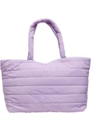 Padded Tote purple handbag