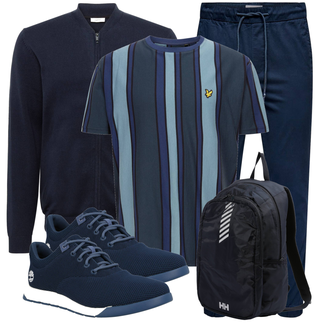 Viertelarm Outfit mit Casual T-Shirt Lyle & Scott "Alltagsoutfit"