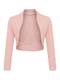 DANAEST Damen Langarm Bolero Festlich Strickjacke Schulterjacke Kurz Top (700), Grösse:M, Farbe:Altrosa