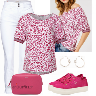 Outfit mit Rot/Weiß Sneaker GANT "Schöner Sommer Look"