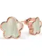 GUESS Ohrstecker rosegold / perlweiß