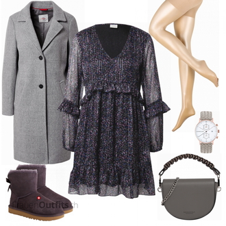 Outfit mit Blau Stiefel UGG "Stilmix Freizeitlook"