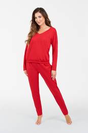 Karina s tracksuit with long sleeves, long pants - medium melange