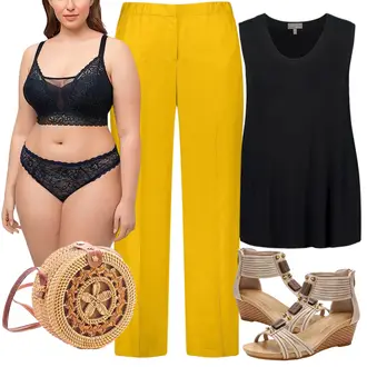 Romantisch Outfit mit Dunkelblau/Blau Balconette-Bh/Dessous-Set Aus Spitze/Körper Body ohne Bügel/Bügel-Bh/BH Slip Set/BH-Slip Set mit Bügel/Bustier Ulla Popken "Outfit für den Sommer"Look: Feine, Nahtlos, Disco, Sexy, Bad Taste, Romantisch, Burlesque, Oversize, Französische