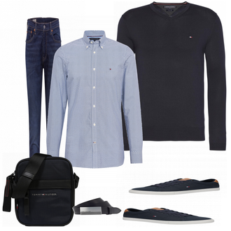 Business Outfits mit Schwarz/Blau Jeans levi's "Klassisches Outfit"