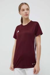 Kratka majica za vadbo Tabela 23 bordo barva IB4930