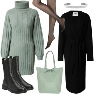 Winter Outfits Rockige mit Silber/Grau/Weiß Armband/Collier/Uhrenarmband Daniel Wellington "Warmer Winterlook"Look: Edel, Glanz, Classic, Elegant, Metal, Old Money, Rockige, Nahtlos, Unisex, Retro, 80er