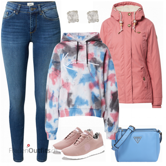 Outfit mit Grau Karl Kani "Washed Out Alltagsoutfit"