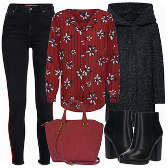 Outfit mit Schwarz Jeans Superdry "Selected"