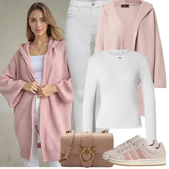 Outfit mit Grau/Weiß/Creme Lederjacke/Ankle Boot/Biker Jeans/High Waist Jeans/Jeans mit Schlitz/Push up Jeans/Slim Fit Jeans/Cuir Chaussures/Thermojeans/男士皮夹克/Winterjacke Only "Frühling outfit"