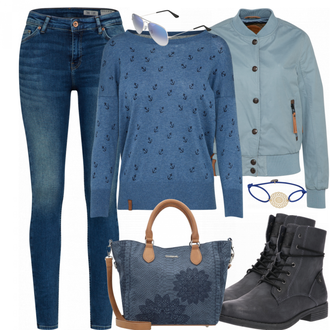 Outfit mit Grau Desigual "Bonny"