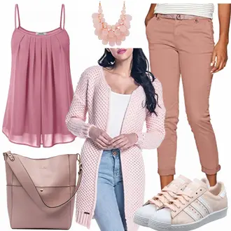 Outfit mit Grau Sneaker Jack & Jones "Fruehlingsstimmung"