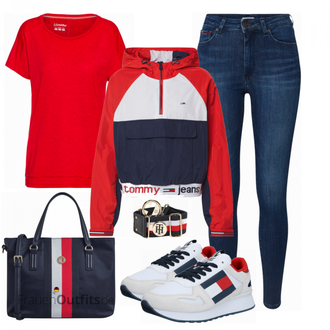 Outfit mit Rot T-Shirt Schöffel "Tommy"