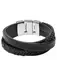 FOSSIL Lederarmband schwarz